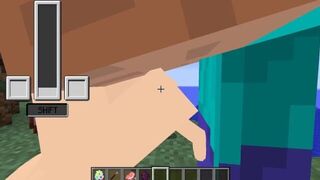 Дженни и Рупли трахаются в Minecraft порно